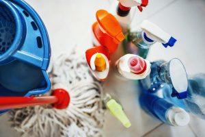 Cleaning products.