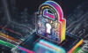 Cybersecurity padlock