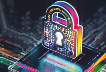 Cybersecurity padlock
