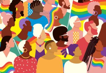 Out Investors: Inclusion helps build strong, resilient investment businesses Illustration celebrating Pride Month.