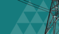 An electricity pylon with power lines, representing the power and transmission sectors.