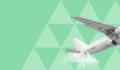 A commercial airplane taking off, representing the Plane sub-sector