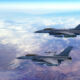 Europe defence deal surge positive for LPs, GPs โ Houlihan Lokey Two fighter jets flying together above clouds over Europe