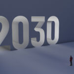 Illustration of the year 2030 as a tunnel