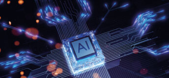 Photo of an AI microchip.