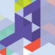 Multi-coloured triangles form an interesting pattern