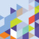 Multi-coloured triangles form an interesting pattern