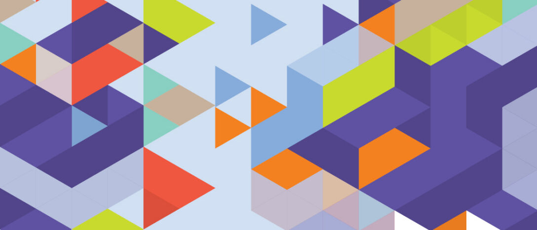 2026 awards Annual Review variant 4 Multi-coloured triangles form an interesting pattern