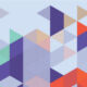 Multi-coloured triangles form an interesting pattern
