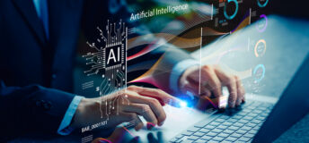 AI growing. Exploring Artificial Intelligence Innovations Virtual Workspace Digital Technology Modern Office Close-Up View Future Concepts for Enhanced Productivity
