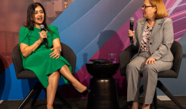 Sunaina Sinha Haldea from Raymond James and Mary Kathleen Flynn from PEI Group at the Women in Private Markets Summit North America 2026