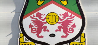 Image of the official crest of Wrexham AFC, North Wales.